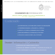 					View No. 26 (2010): TEMA CENTRAL: COMUNICACIÓN Y CATÁSTROFES
				